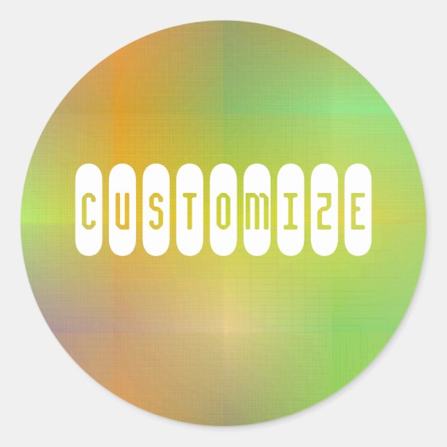 Dusky Colour V - Template Classic Round Sticker (Front)