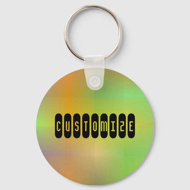 Dusky Colour V - Template Key Ring (Front)