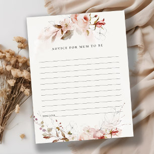 Dusky Fall Floral Advice for Mum Baby Shower