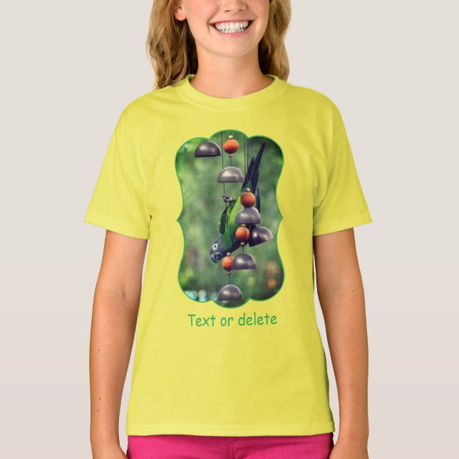 Dusky Headed Conure Parrot Personalized T-Shirt (Front)