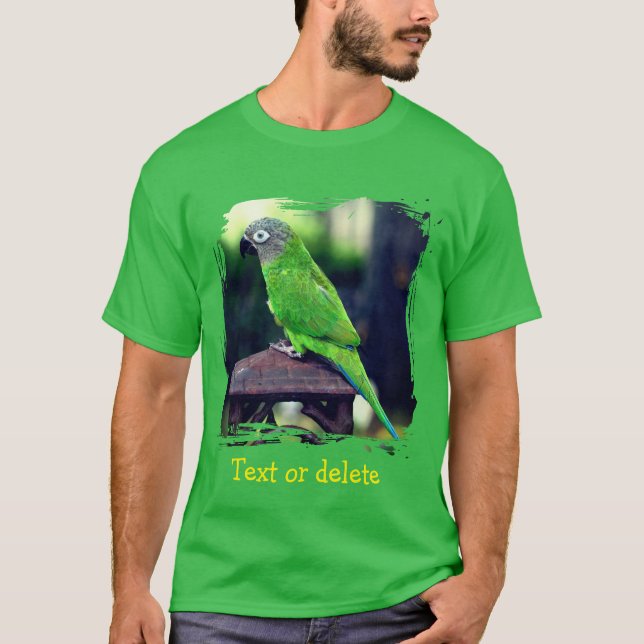 Dusky Headed Conure Parrot Personalized T-Shirt (Front)