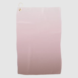 Dusky Pink Gradient Minimal Design Golf Towel