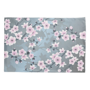 Dusky Pink Grayish Blue Pillowcase