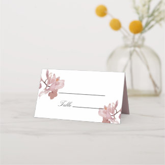Dusky Pink Orchid Place Card