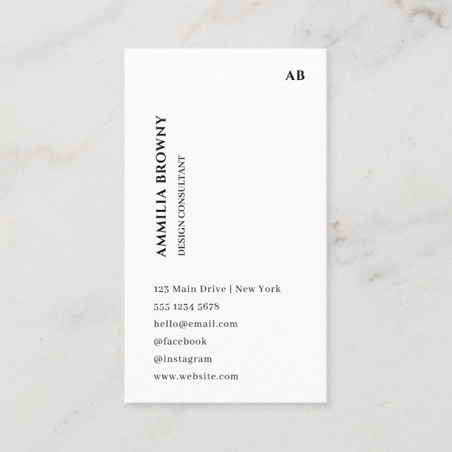 Dusky Pink Scandi | Minimalist Modern Design Business Card (Front)