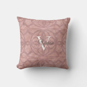 Dusky Pink Throw Pillow