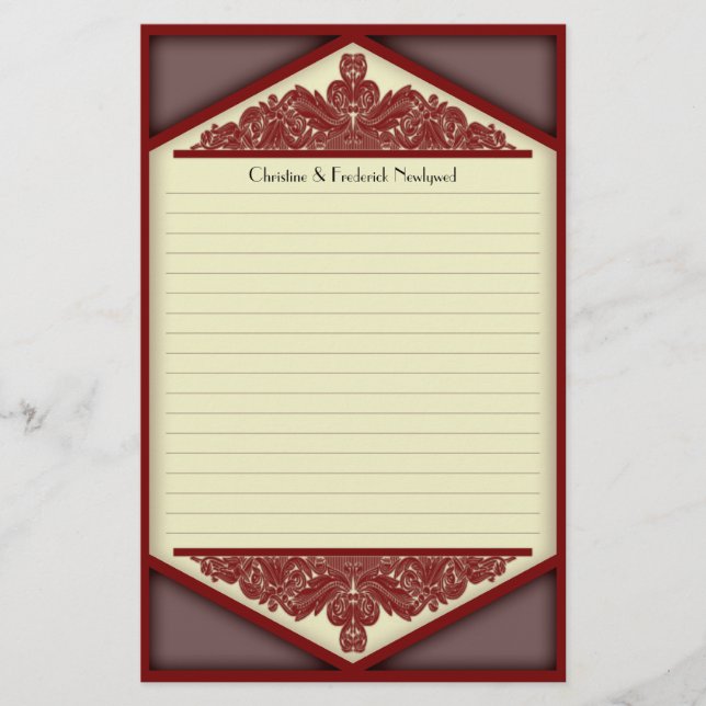 Dusky Pink Vintage, stationery (Front)