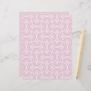 Dusky Rose Confetti Lace Art Deco Fans