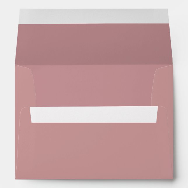 Dusky Rose Pink Mauve 5x7 A7 Inside Colour Envelopes (Back (Bottom))