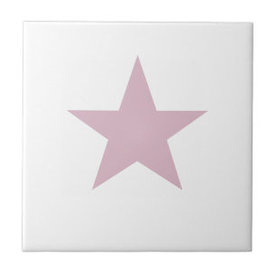 Dusky Rose Pink Star Tile