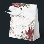 Dusky Warm Winter Festive Foliage Baby Shower Favour Box<br><div class="desc">If you need any further customisation please feel free to message me on yellowfebstudio@gmail.com.</div>