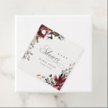 Dusky Warm Winter Festive Foliage Baby Shower Favour Tags<br><div class="desc">If you need any further customisation please feel free to message me on yellowfebstudio@gmail.com.</div>