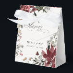 Dusky Warm Winter Festive Foliage Bridal Shower Favour Box<br><div class="desc">If you need any further customisation please feel free to message me on yellowfebstudio@gmail.com.</div>