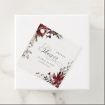 Dusky Warm Winter Festive Foliage Bridal Shower Favour Tags<br><div class="desc">If you need any further customisation please feel free to message me on yellowfebstudio@gmail.com.</div>