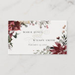 Dusky Warm Winter Festive Foliage Wedding Website Enclosure Card<br><div class="desc">If you need any further customisation please feel free to message me on yellowfebstudio@gmail.com.</div>