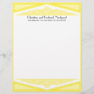Dusky Yellow Vintage, letterhead