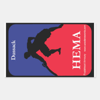 Dussack HEMA decal Rectangular Sticker