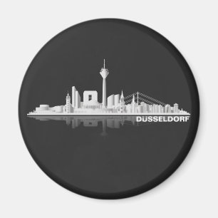 Düsseldorf City Skyline refrigerator magnet / magn
