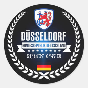 Düsseldorf Classic Round Sticker