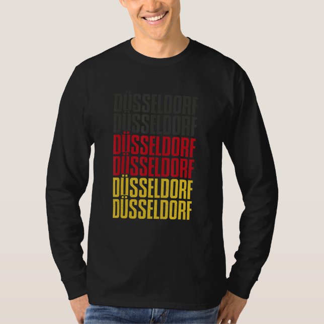 Dusseldorf Dialect Rhine Westphalia Germany Souven T-Shirt (Front)