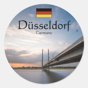 Dusseldorf Germany Classic Round Sticker