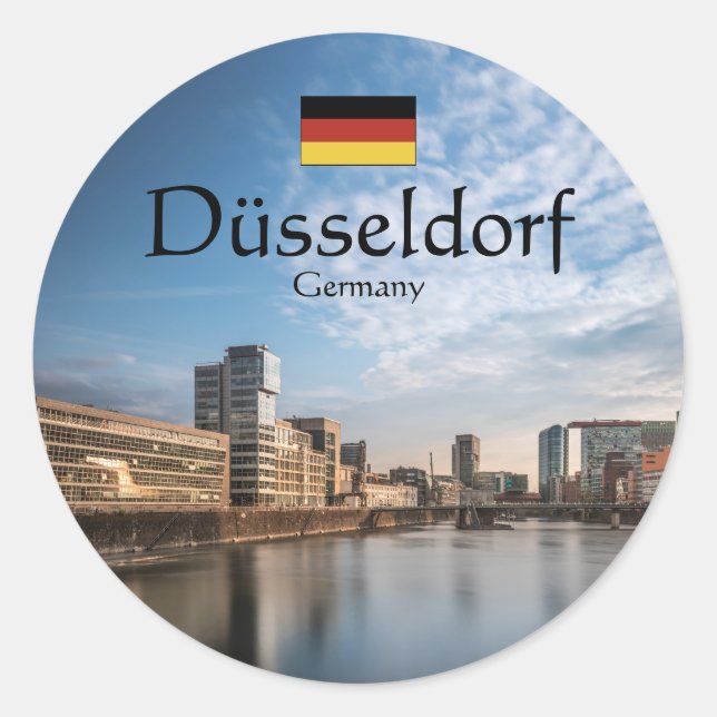 Dusseldorf Germany Classic Round Sticker (Front)