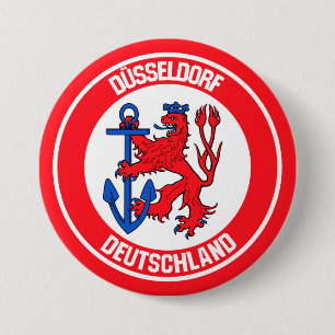 Düsseldorf Round Emblem 7.5 Cm Round Badge