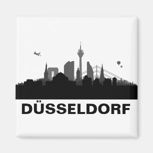 Düsseldorf Skyline refrigerator Magnet