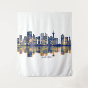 Dusseldorf Skyline Tapestry