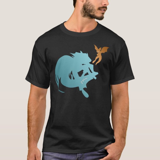 Dust an elysian tail, Dust and Fidget T-Shirt (Front)