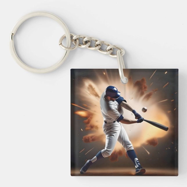 Dust And Glory: Baseball The Home Run Key Ring (Front)