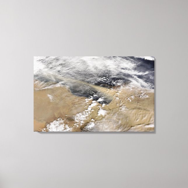 Dust blows off the coast of Libya Canvas Print (Front)