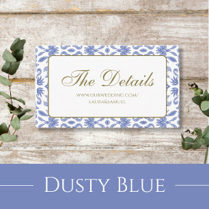 Dust Blue Patterned Enclosure Cards
