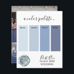 Dust Blue Wedding colours Palette Card 2023<br><div class="desc">Dust Blue Wedding colours Palette Card 2023</div>