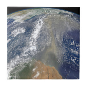Dust Heading Toward South America Tile