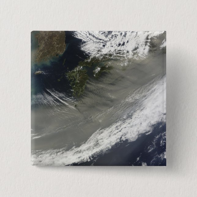 Dust over Japan 15 Cm Square Badge (Front)