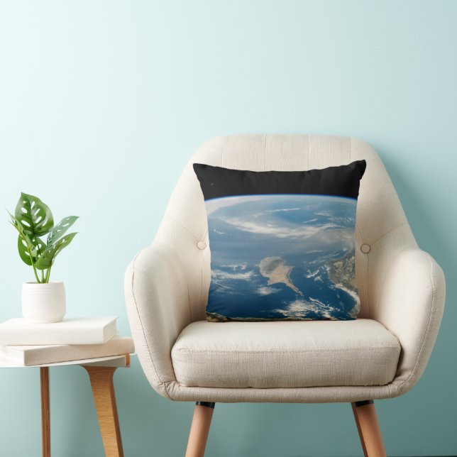 Dust Over The Mediterranean Sea And Cyprus Island Cushion (Chair)