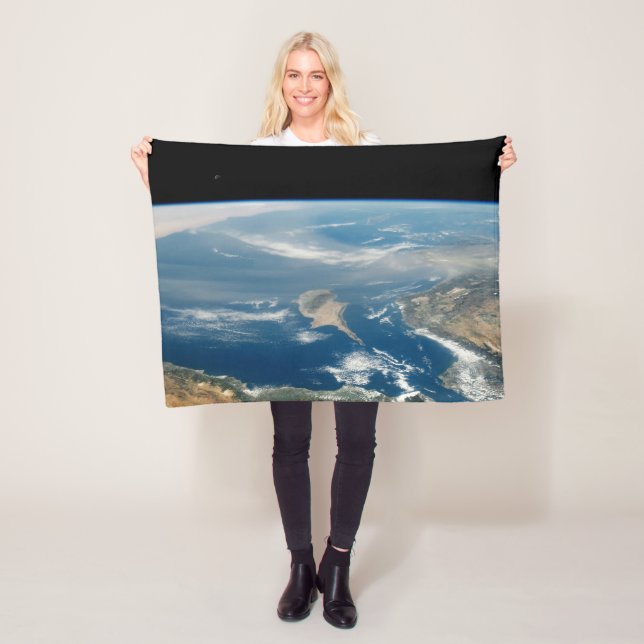 Dust Over The Mediterranean Sea And Cyprus Island Fleece Blanket (In Situ)