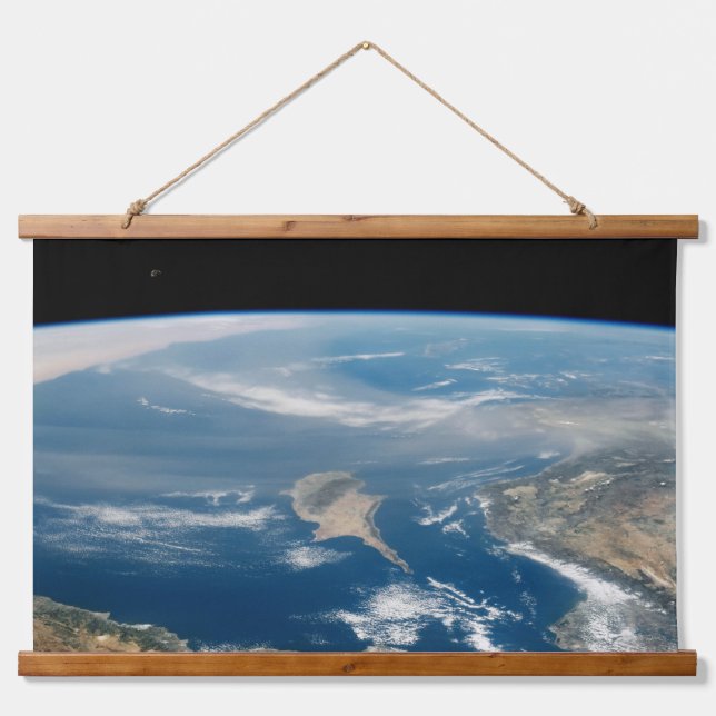 Dust Over The Mediterranean Sea And Cyprus Island Hanging Tapestry (Front)