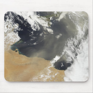 Dust plumes blowing off the north African coast Mouse Pad