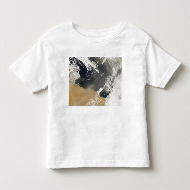 Dust plumes blowing off the north African coast Toddler T-Shirt (Front)