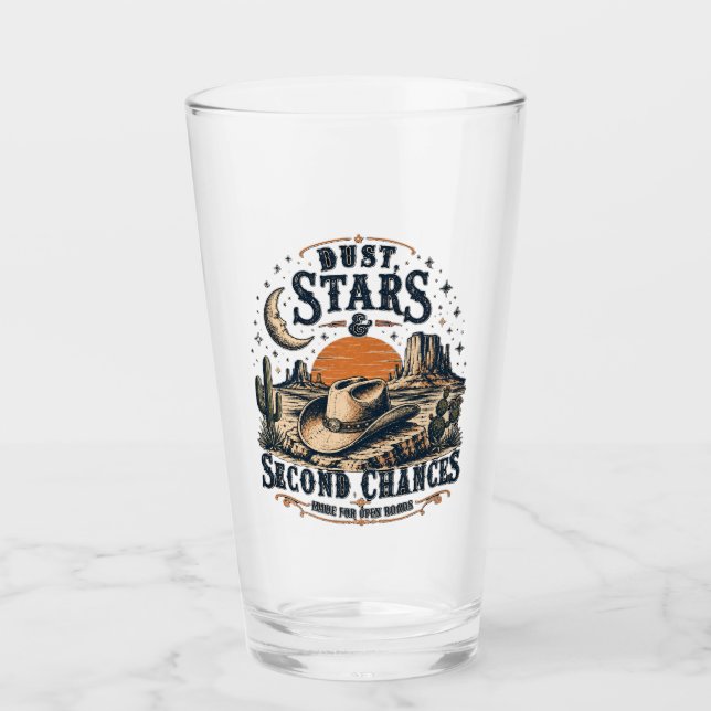Dust Stars Second Chances Western Design Glass (Front)
