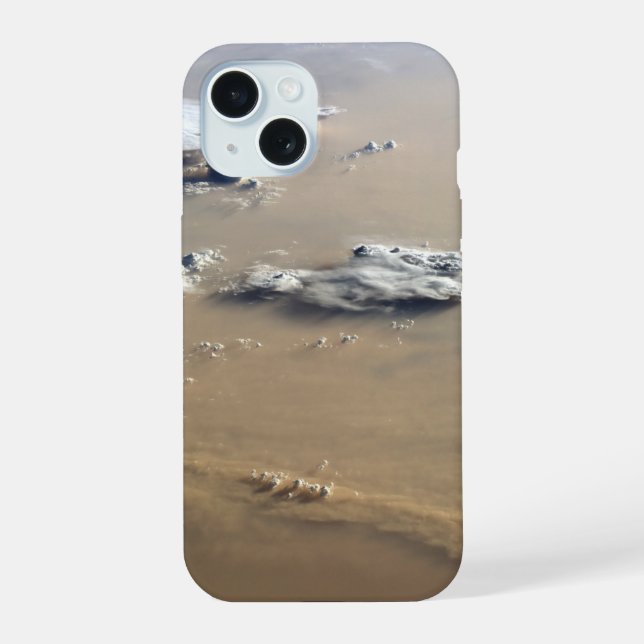 Dust Storm Across The Sand Seas Of Sahara Desert. iPhone 15 Case (Back)