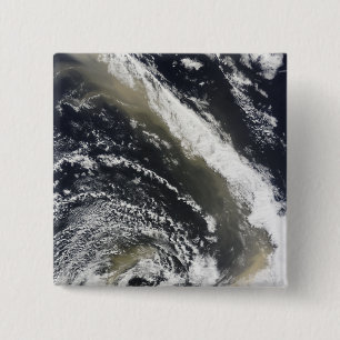 Dust storm blowing over the Tasman Sea 15 Cm Square Badge