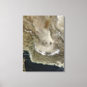 Dust storm in Iran Canvas Print