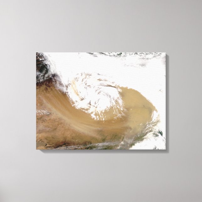 Dust storm in northern China 2 Canvas Print (Front)