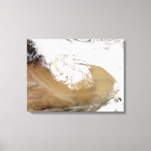 Dust storm in northern China 2 Canvas Print