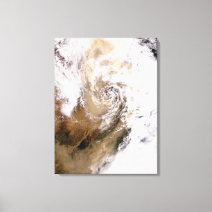 Dust storm in northern China Canvas Print