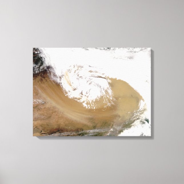 Dust storm in northern China Canvas Print (Front)