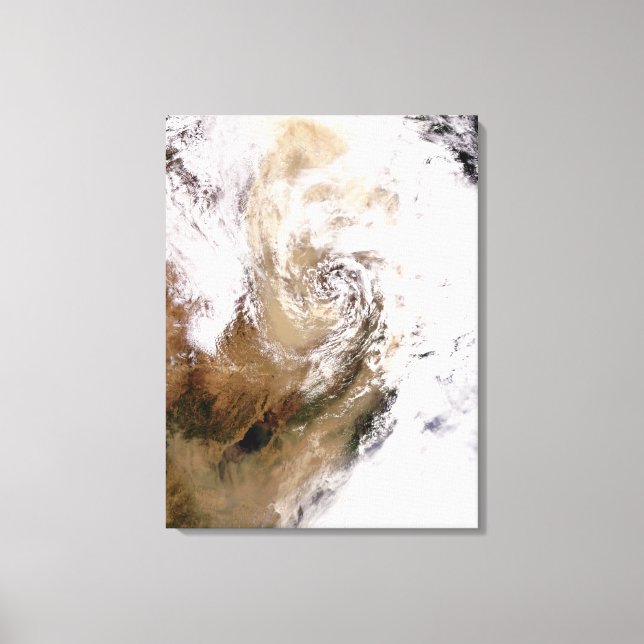 Dust storm in northern China Canvas Print (Front)